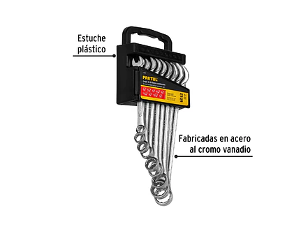 Juego de llaves mixtas pulgadas 9 piezas Pretul 21994 - Foto 2 | aztools.co