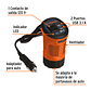 Inversor de corriente tipo vaso con 2 puertos USB 120W TRUPER 15725 INCO-120 - Miniatura 5