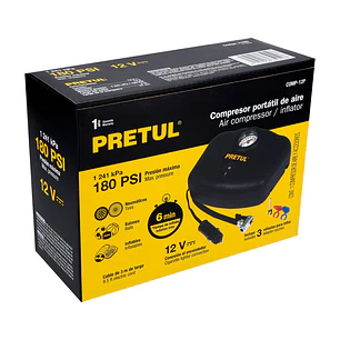 Compresor mini de aire para carro Pretul 21689 12V 17L 