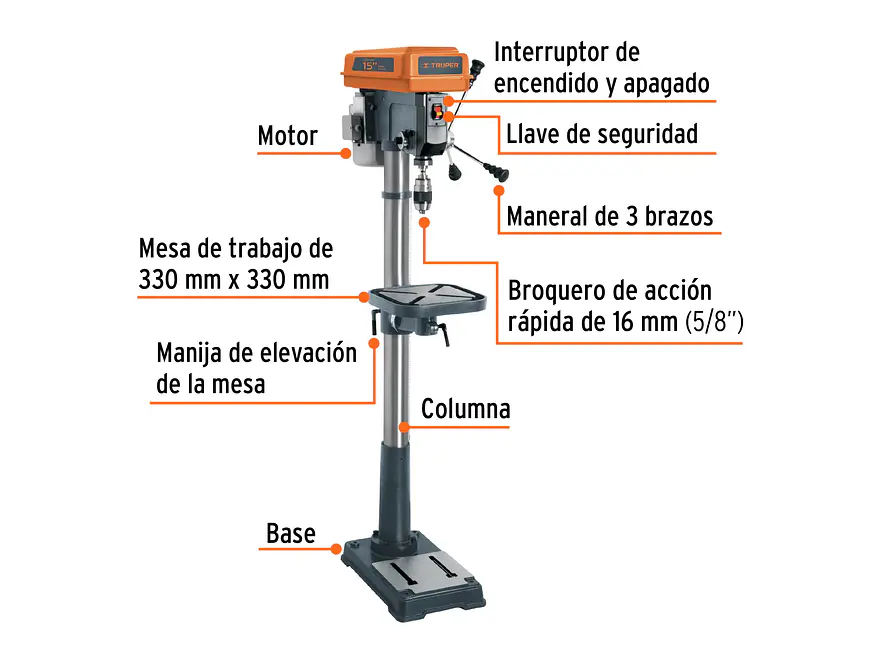 Taladro de árbol 5/8 x 15