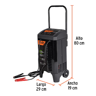 Cargador de baterías con ruedas 12V 200A Truper Expert 