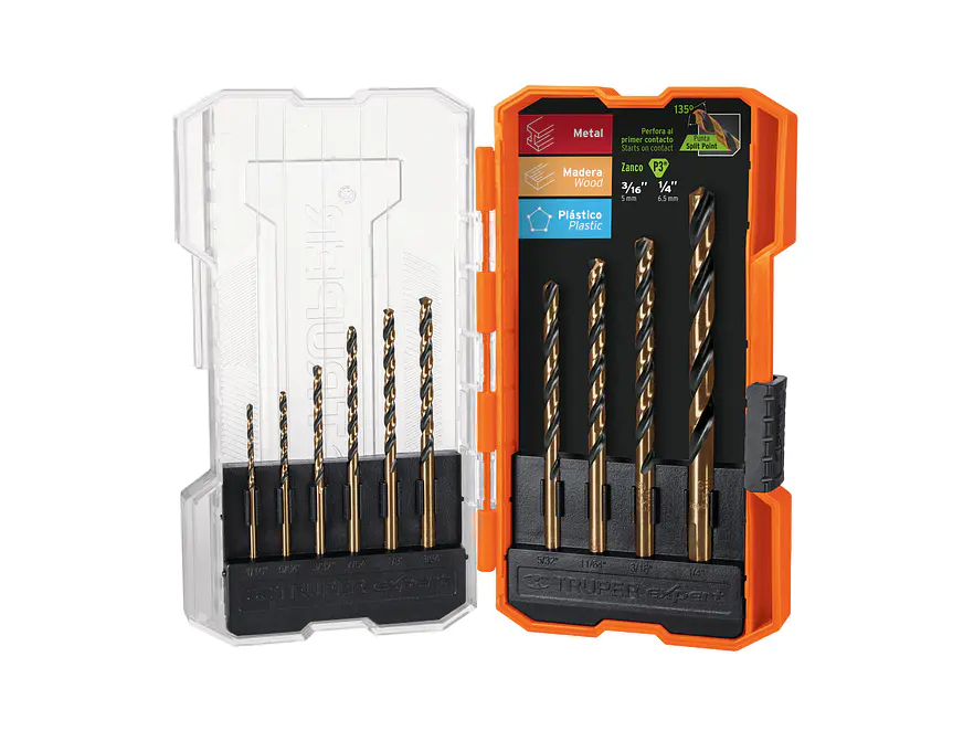 Juego de brocas de alta velocidad para metal Truper 11399, aceros HSS 10 piezas , JBAV-10,  - Foto 2 | aztools.co