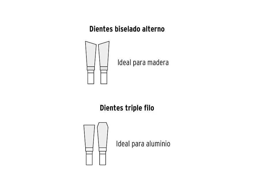 Sierra de inglete para corte en aluminio 10