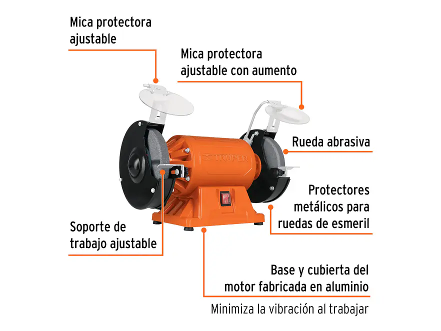Esmeril de banco de 8