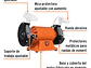 Esmeril de banco de 8