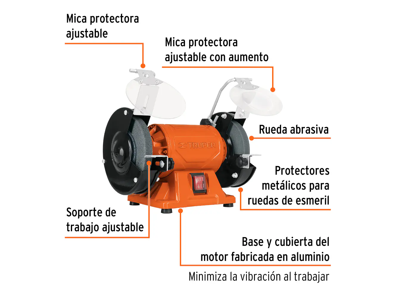 Esmeril de banco de 6