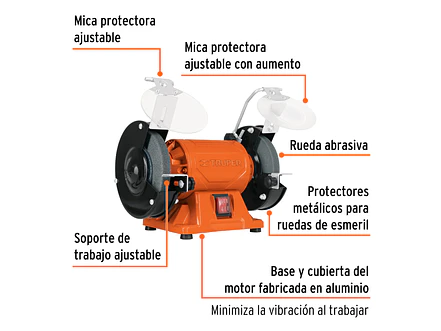 Esmeril de banco de 6
