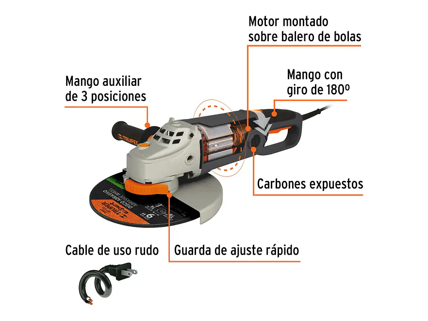 Pulidora angular 9