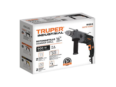 Taladro truper percutor 19324 rotomartillo industrial  1/2