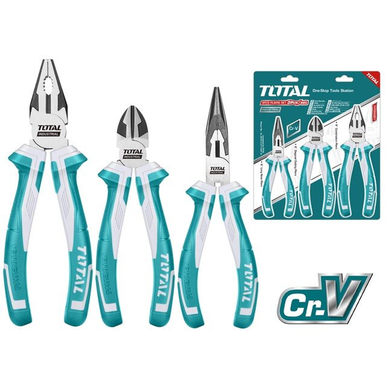 Juego 3 Alicates TOTAL THT1K0301
