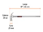 Martillo de uña cabeza conica  curva 29 mm 20 onzas mango tubular TRUPER MAC-29T 11175 - Miniatura 2 | aztools.co