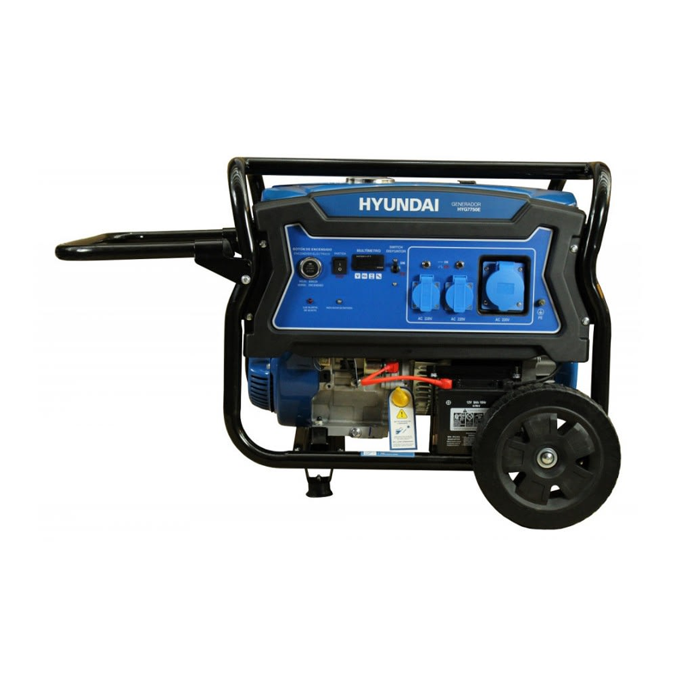 Planta Eléctrica Hyundai HYDG11050E 8300W a Gasolina, Monofásica 1