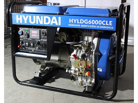 Planta Eléctrica Hyundai HYLDG6000CL 5500W Diésel, Monofásica y Abierta - Foto 3 | aztools.co