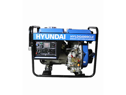 Planta Eléctrica Hyundai HYLDG6000CL 5500W Diésel, Monofásica y Abierta - Foto 2 | aztools.co