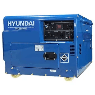 Planta Electrica Diesel Hyundai HYLDG6000S 5500watt, Monofasica, Cabinada