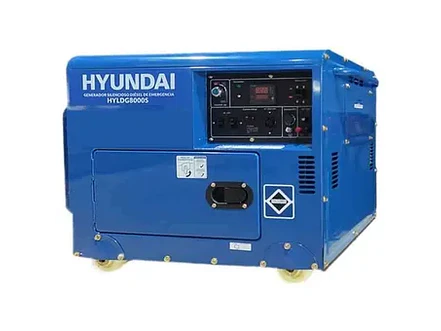 Planta Eléctrica Hyundai HYLDG6000S 5500W / 5.5 Kva Diésel, Monofásica y Cabinada - Foto 2 | aztools.co