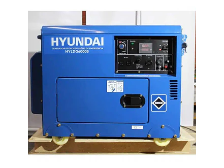 Planta Eléctrica Hyundai HYLDG6000S 5500W / 5.5 Kva Diésel, Monofásica y Cabinada - Foto 3 | aztools.co