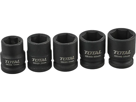 Juego copas de impacto 1/2 cortas, 10 piezas, 10 a 24 MM TOTAL THISTD12101 - Foto 3 | aztools.co
