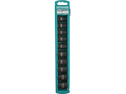 Juego copas de impacto 1/2 cortas, 10 piezas, 10 a 24 MM TOTAL THISTD12101 - Foto 2 | aztools.co