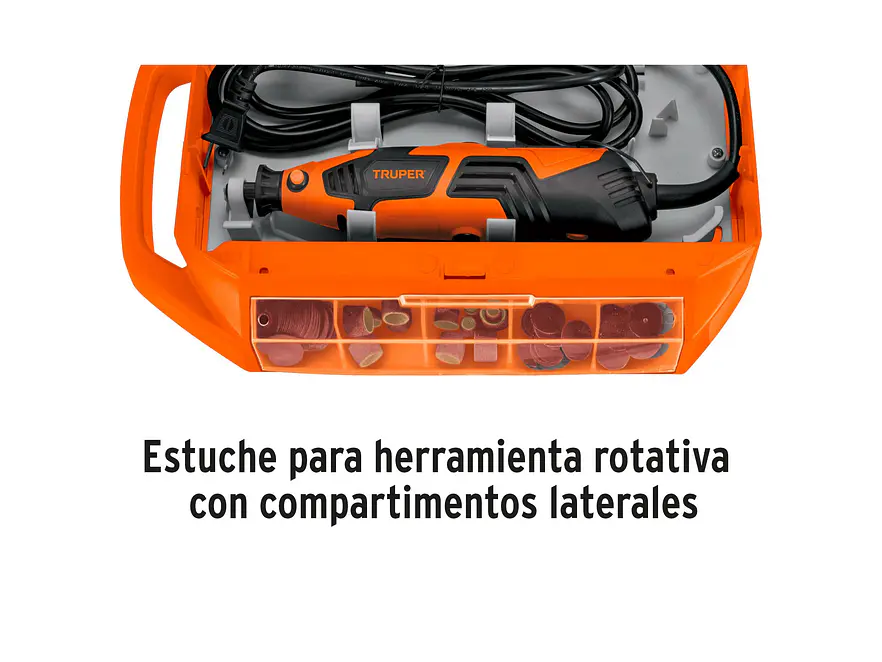 Mototool 150 W con 201 Accesorios Truper, MOTO-A2K 101669 - Potente y Versátil, Ideal para Diversas Aplicaciones