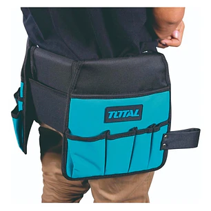 Cinturón Porta Herramientas Doble TOTAL 14 Bolsillos 10kg Poliéster - THT16P2031