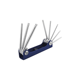 Juego De 8 Llaves Torx Tipo Navaja Toolcraft TC4382