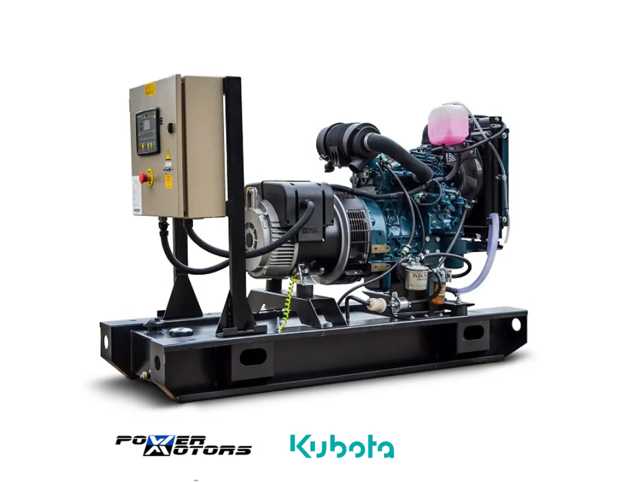 Planta Eléctrica Diésel Power Motors 12kVA 3F Motor Kubota KT11-C - Foto 2 | aztools.co