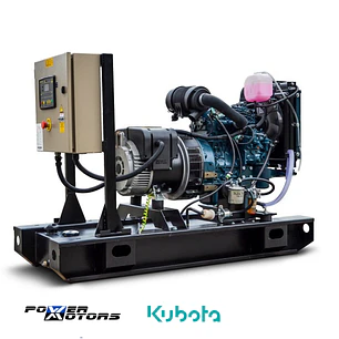 Planta Eléctrica Diésel Power Motors 20kVA Kubota KT18 Cabinada 3F