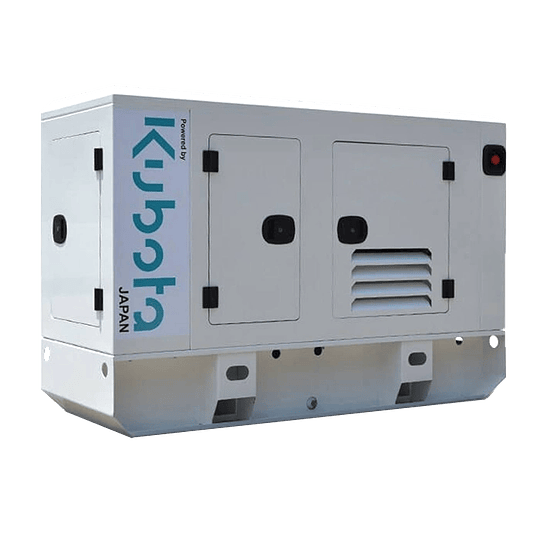 Planta Electrica 39,7 kVA Diésel Cabinada Power Motors 110/220V 3F, KT36, con motor Kubota japonés D-E2BG.