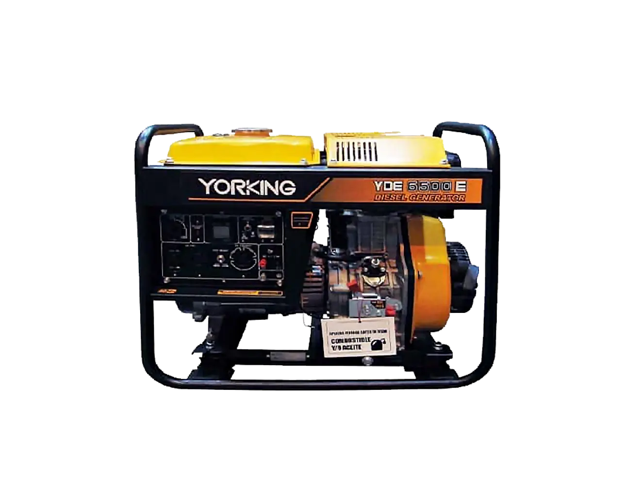 Planta Eléctrica Diésel 5kVA Bifásica YORKING YDE6500E Abierta - Foto 3 | aztools.co