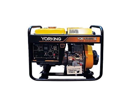 Planta Eléctrica Diésel 5kVA Bifásica YORKING YDE6500E Abierta - Foto 3 | aztools.co