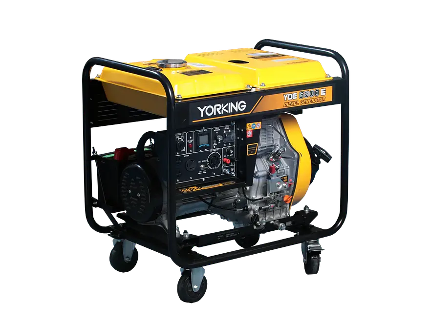 Planta Eléctrica Diésel 5kVA Bifásica YORKING YDE6500E Abierta - Foto 2 | aztools.co