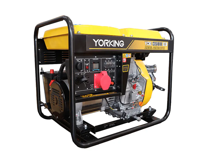 Planta Eléctrica Diésel Trifásica 7kVA YORKING YDE6500E3 Abierta - Foto 2 | aztools.co