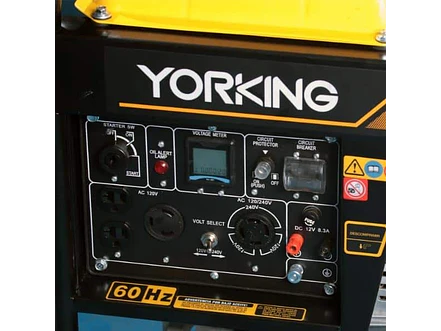 Planta eléctrica diésel bifásica 6.5KW YORKING YDE8500E - Foto 4 | aztools.co