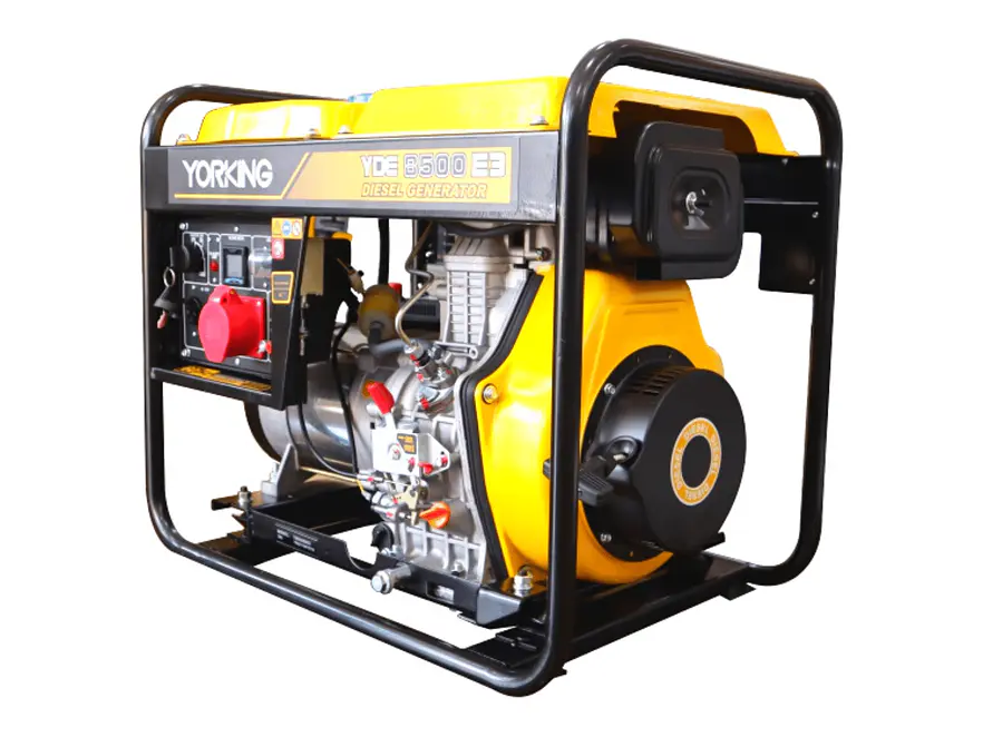Planta Eléctrica Diésel Trifásica 7kVA YORKING YDE8500E3 Abierta - Foto 3 | aztools.co