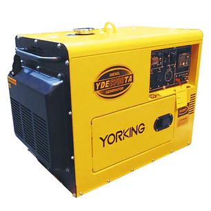 Planta Eléctrica Diésel Yorking YDE6700TA 5.5kVA Bifásica Cabinada