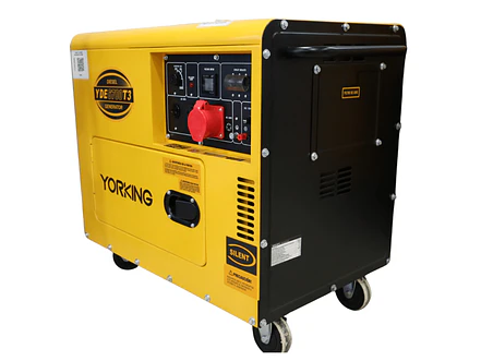 Planta Electrica Diesel Yorking YDE6700TA3 7Kva, Trifasica, Cabinada - Foto 2 | aztools.co