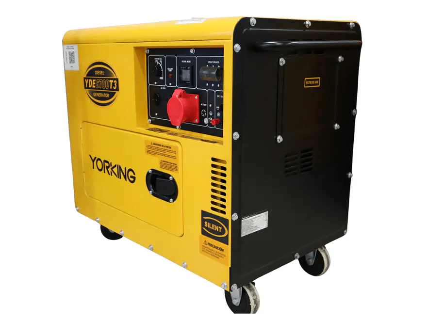 Planta Electrica Diesel Yorking YDE6700TA3 7Kva, Trifasica, Cabinada - Foto 2 | aztools.co