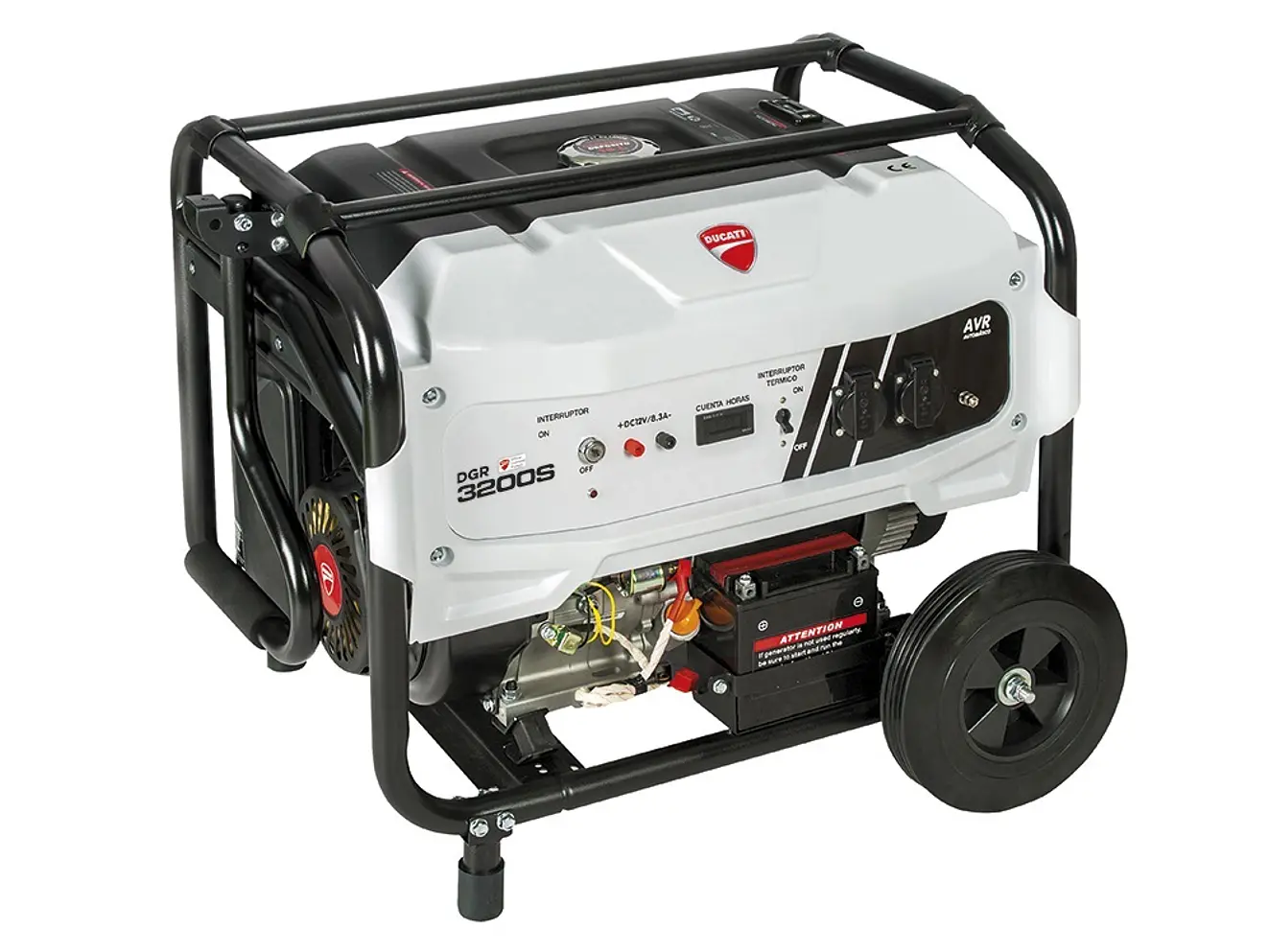 Planta Eléctrica a Gasolina Ducati DGR3200S 3200W 110V/220V - Foto 2 | aztools.co