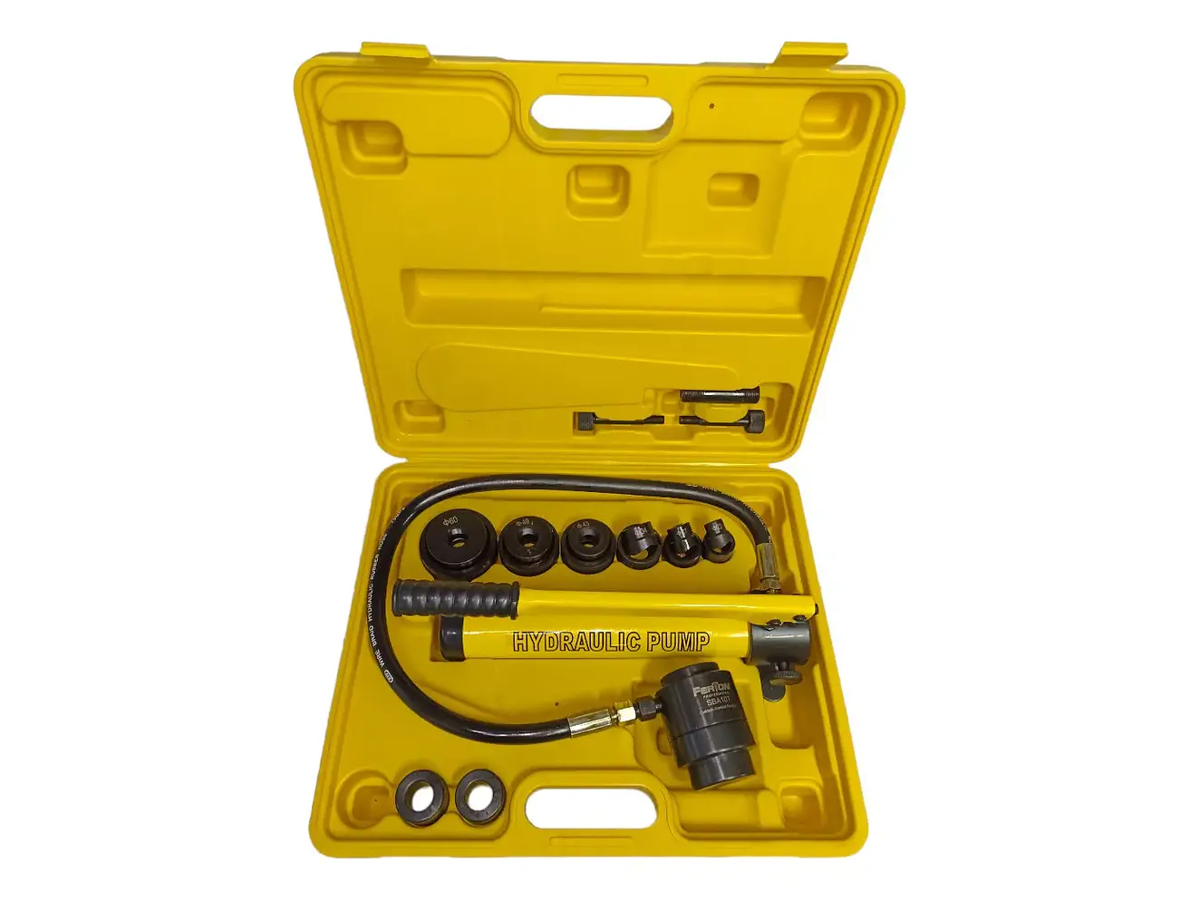 Sacabocados Hidráulico 10T Ferrawyy SBA10T, para metal hasta 3mm de espesor, con moldes redondos. - Foto 4 | aztools.co