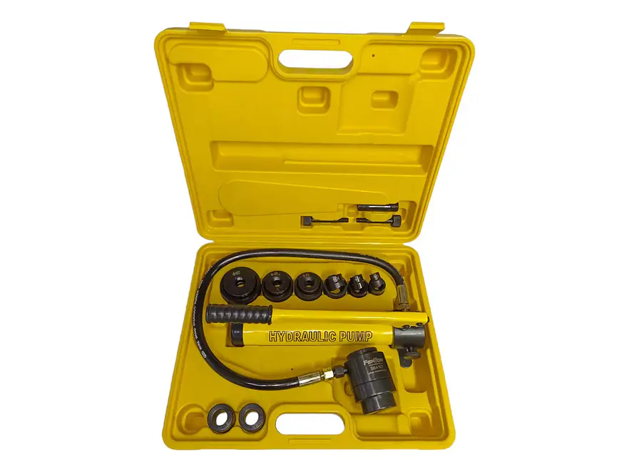 Sacabocados Hidráulico 10T Ferrawyy SBA10T, para metal hasta 3mm de espesor, con moldes redondos. - Foto 4 | aztools.co
