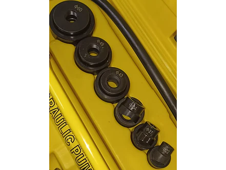 Sacabocados Hidráulico 10T Ferrawyy SBA10T, para metal hasta 3mm de espesor, con moldes redondos. - Foto 5 | aztools.co