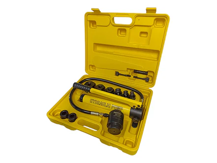 Sacabocados Hidráulico 10T Ferrawyy SBA10T, para metal hasta 3mm de espesor, con moldes redondos. - Foto 1 | aztools.co
