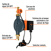 Bomba Presurizadora Truper 1/3 HP 14637 60 L/min, altura máx. 12 m, ajustable a 9 m, 11 m y 12 m. Uso doméstico