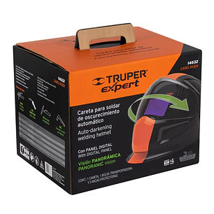 Careta digital para soldar Truper 14632, sombra 9 a 13, 