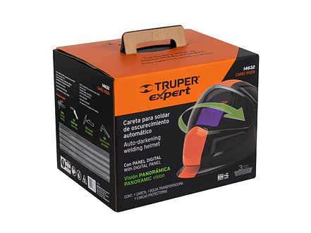 Careta digital para soldar Truper 14632, sombra 9 a 13,  - Foto 2 | aztools.co