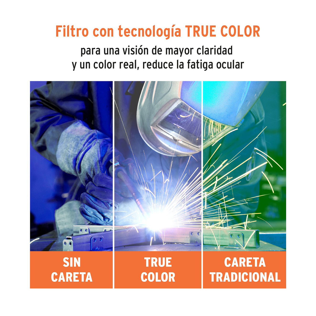 Careta digital para soldar Truper 14632, sombra 9 a 13,  6