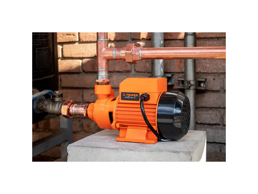 Bomba Eléctrica Periférica Truper 10068: 1/2 HP, 45m altura, 42 L/min flujo, 8m succión, 3,450 rpm.  - Foto 7 | aztools.co