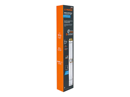 Bomba Sumergible Tipo Lapicero de 1.1/2, 1 HP Truper 12625 Altura Máxima de Bombeo de 40m - Foto 5 | aztools.co