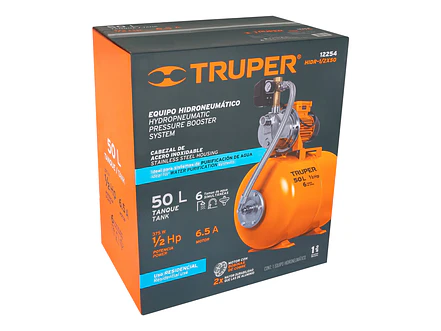 Bomba Hidroneumática Truper  12254 1/2 HP, 50 L, Presión Constante BOHI-50 - Foto 6 | aztools.co